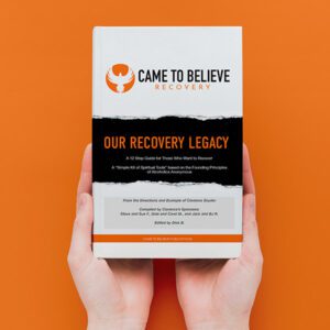 Came to Believe" recovery book cover